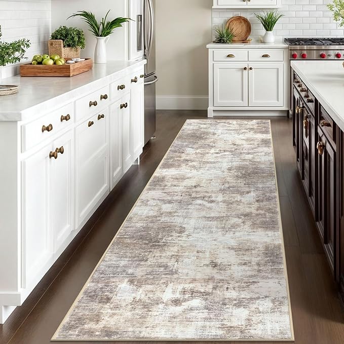 IOHOUZE Abstract Runner Rug 3x10 Ft Washable Runners