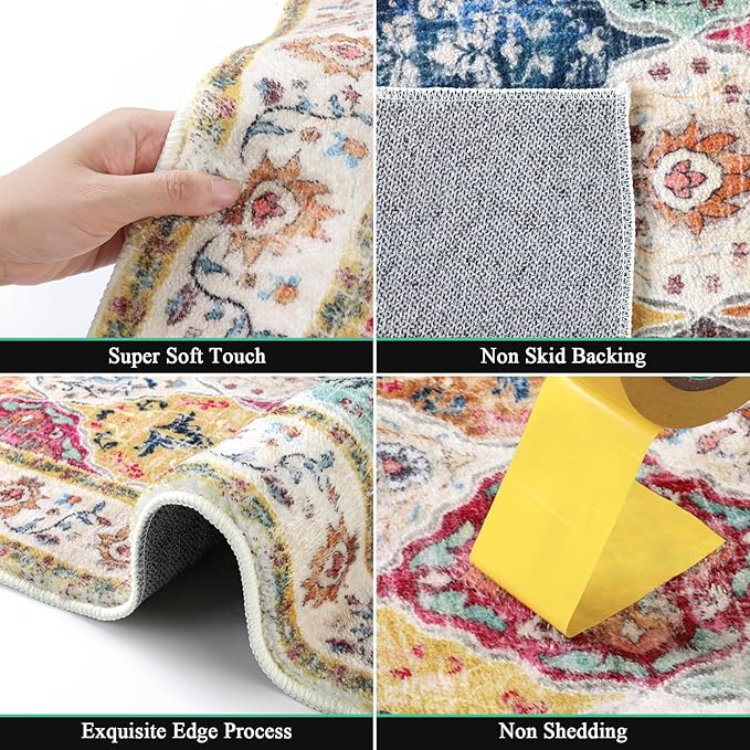 HEBE Washable Area Rug
