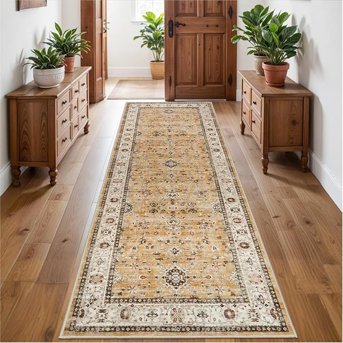 Washable Runner Rug 3x8