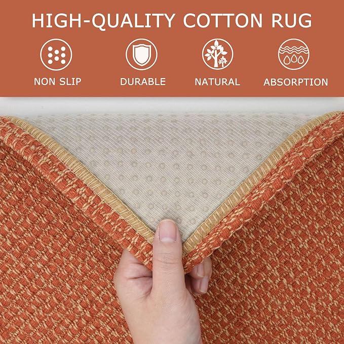 KOZYFLY Extra Long Runners for Hallways 3x18 ft Washable Kitchen Runner Non