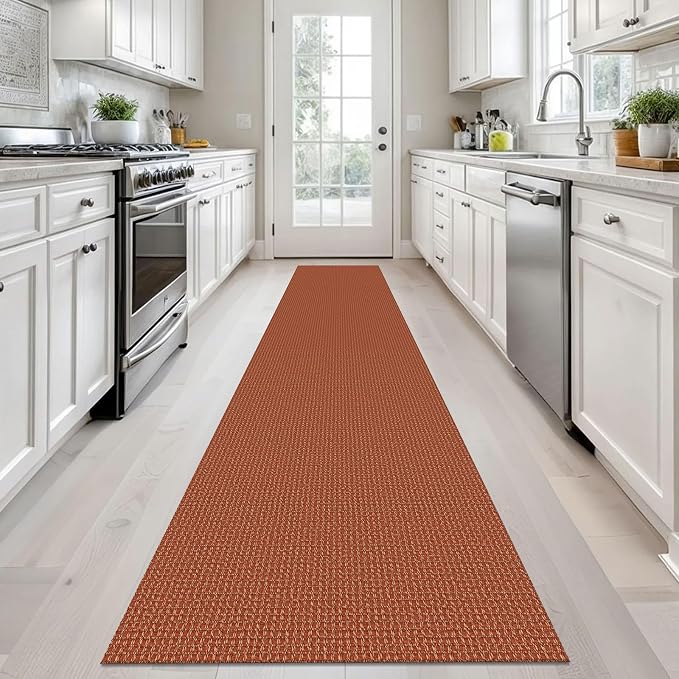 KOZYFLY Long Runners for Hallways 2x12 ft Washable Kitchen Runner Non Slip