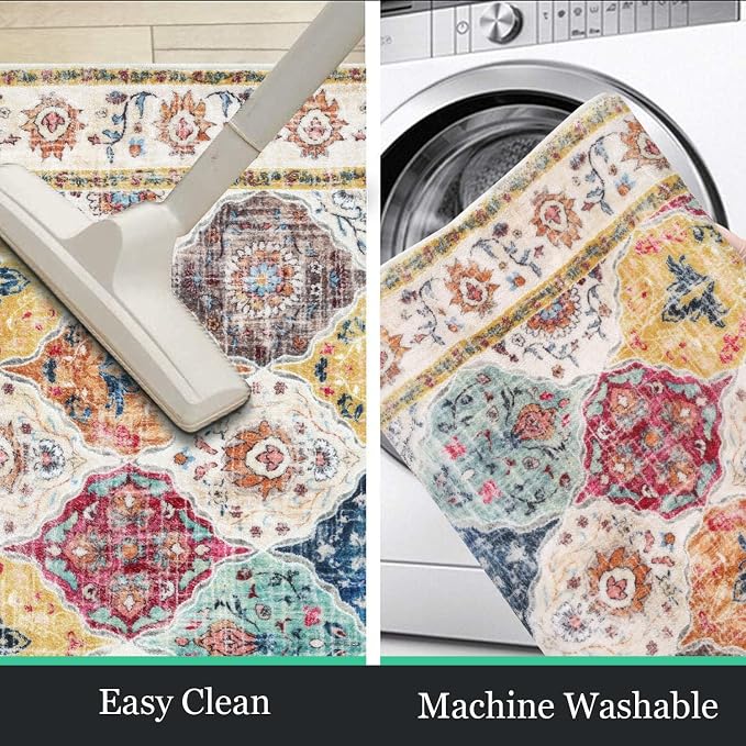 HEBE Washable Area Rug