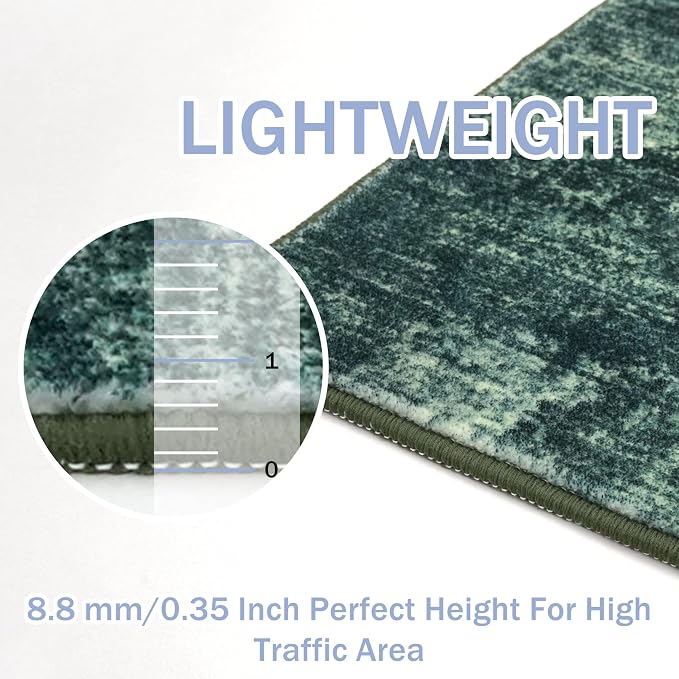 IOHOUZE Abstract Area Rug 3x5 Ft Washable Rugs