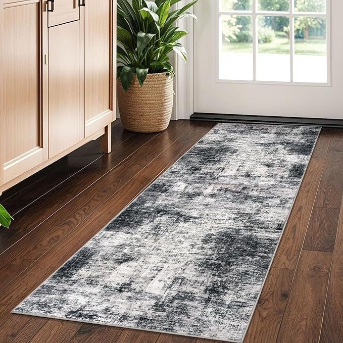 IOHOUZE Abstract Runner Rug 2x5 Ft Washable Runners