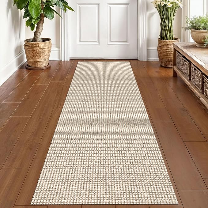 KOZYFLY Runners for Hallways 2x6 ft Washable Kitchen Runner Non Slip Rubber