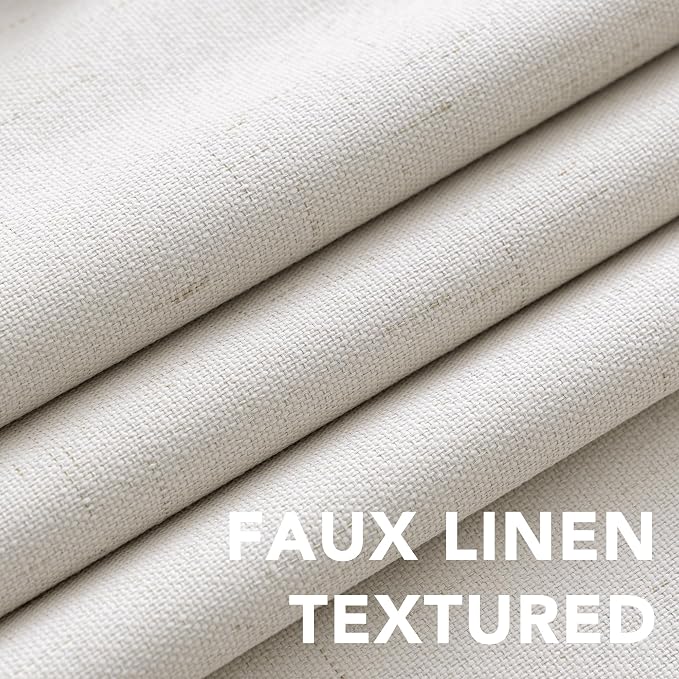 H.VERSAILTEX Ivory Blackout Curtains