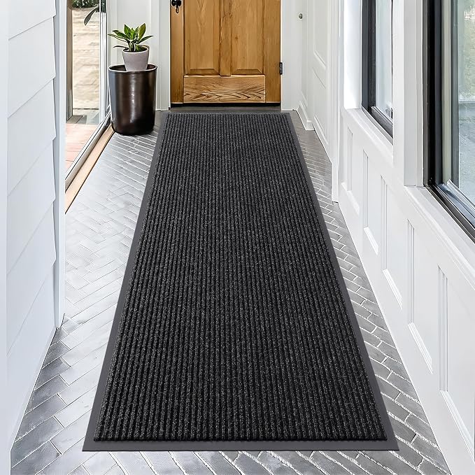 OLANLY Front Door Mat Indoor Outdoor Entrance, Waterproof Heavy Duty Doormat