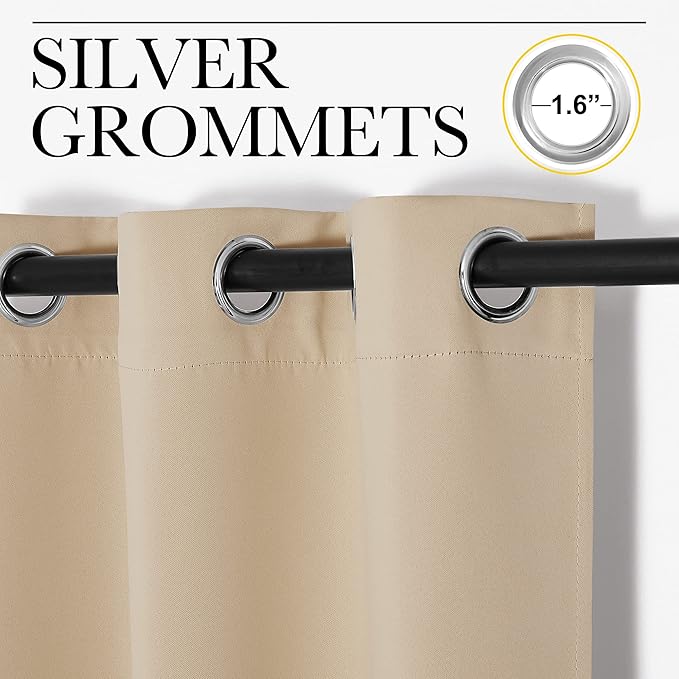 NICETOWN Room Darkening Grommet Panels