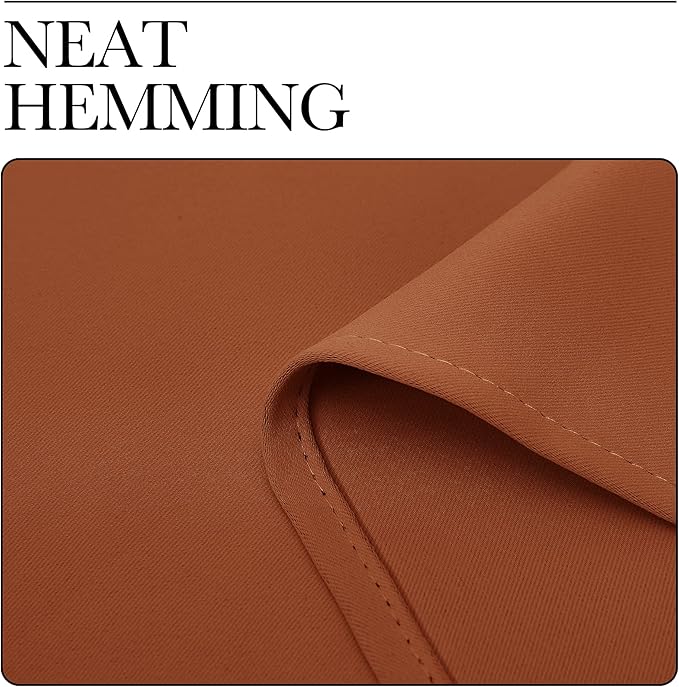 NICETOWN Burnt Orange Blackout Curtains