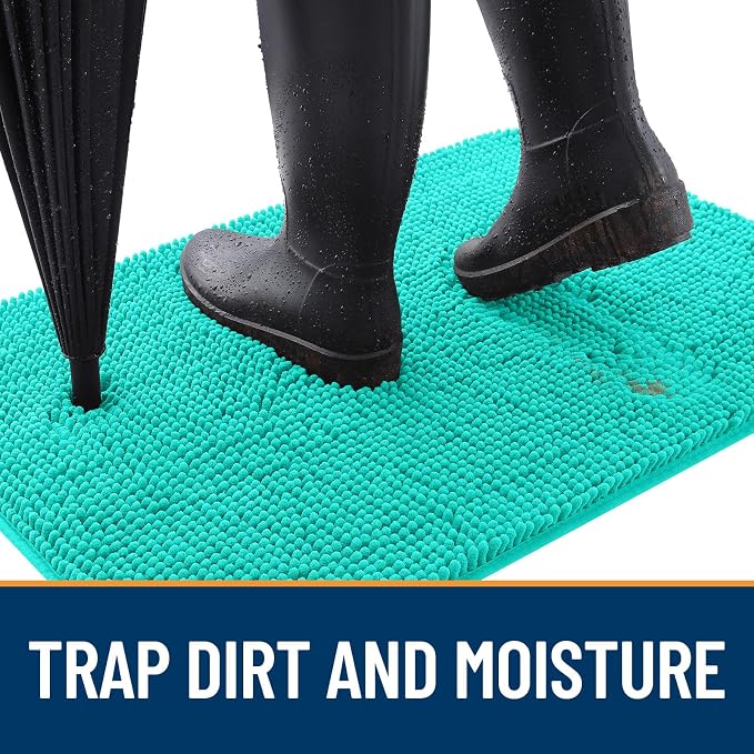 OLANLY Dog Door Mat for Muddy Paws 47x17, Absorbs Moisture and Dirt, Absorbent