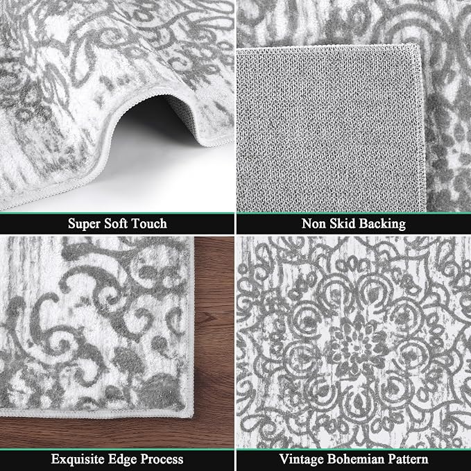 HEBE Washable Area Rug