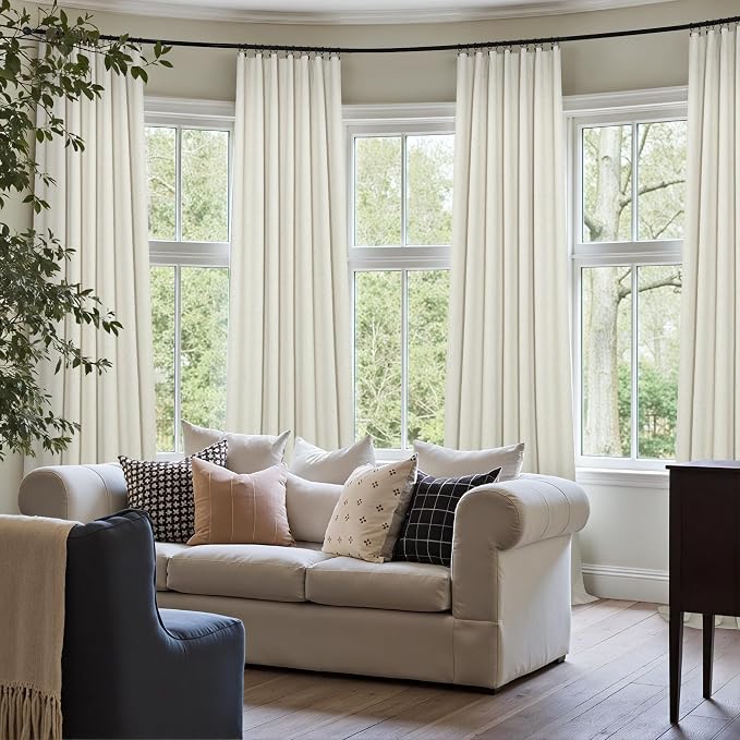 Pitalk 108 Inch Long Blackout Curtains & Drapes