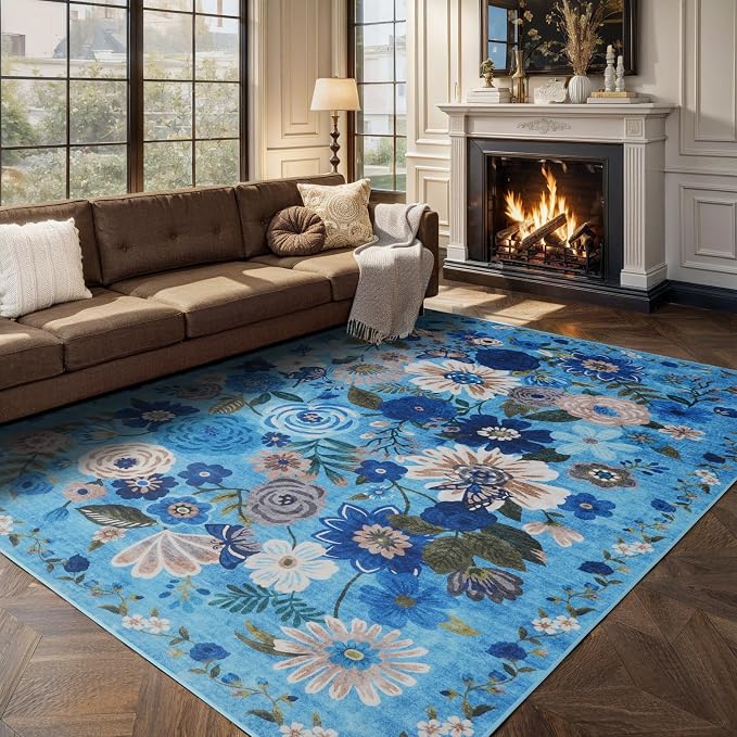 Washable Area Rug 8x10, Large Soft Rugs
