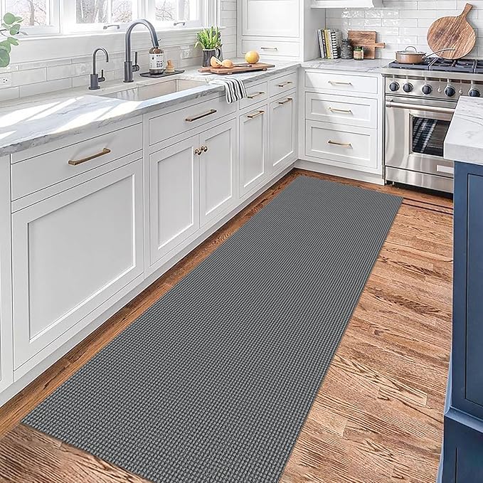 KOZYFLY Runners for Hallways 2x7 ft Washable Kitchen Runner Non Slip Rubber