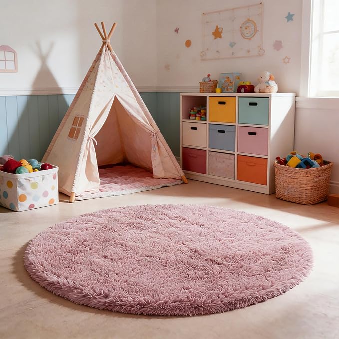 yulidayang Fluffy Round Area Rugs