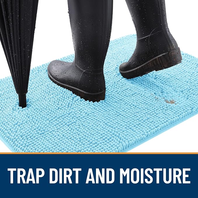OLANLY Dog Door Mat for Muddy Paws 70x46, Absorbs Moisture and Dirt, Absorbent