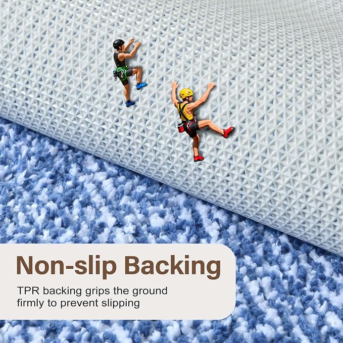48x32 Large Bathroom Rugs Washable Non Slip, Soft Absorbent Quick Dry Mats