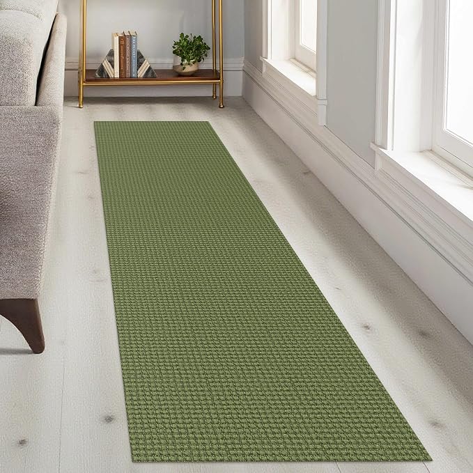 KOZYFLY Runners for Hallways 2x8 ft Washable Kitchen Runner Non Slip Rubber