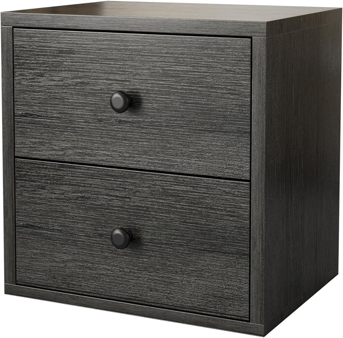 FUSUNBAO Magic DIY Cube Storage Organizer Stackable Cubes for Home Books Clothes Toy-Modular Cubby Storage System-Office Cubical-Bookcase Closet (French Oak,Drawer Cube)