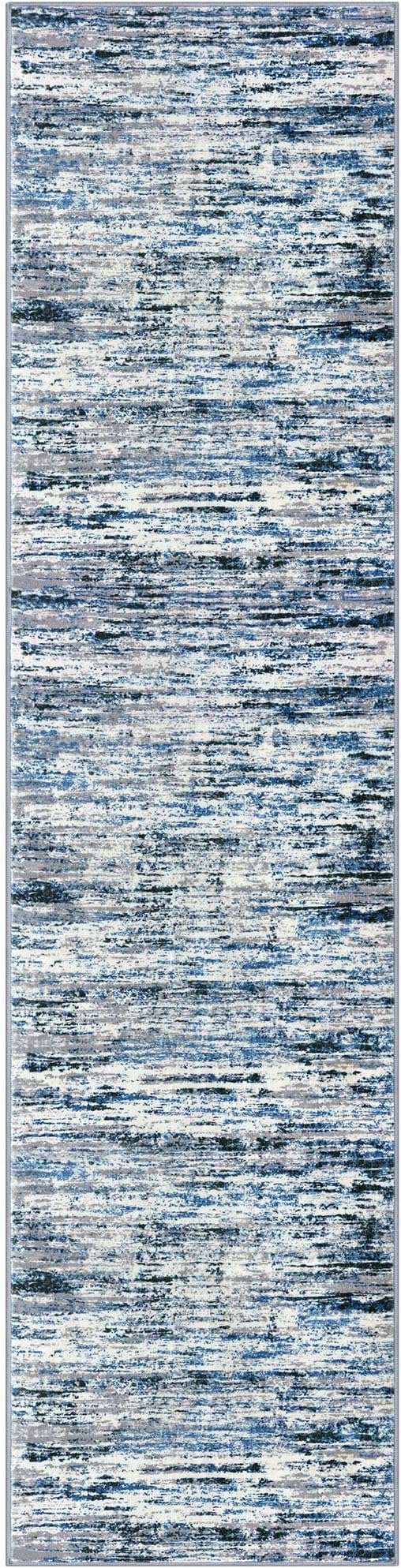 Lansny Modern Abstract Runner Rug 3x10