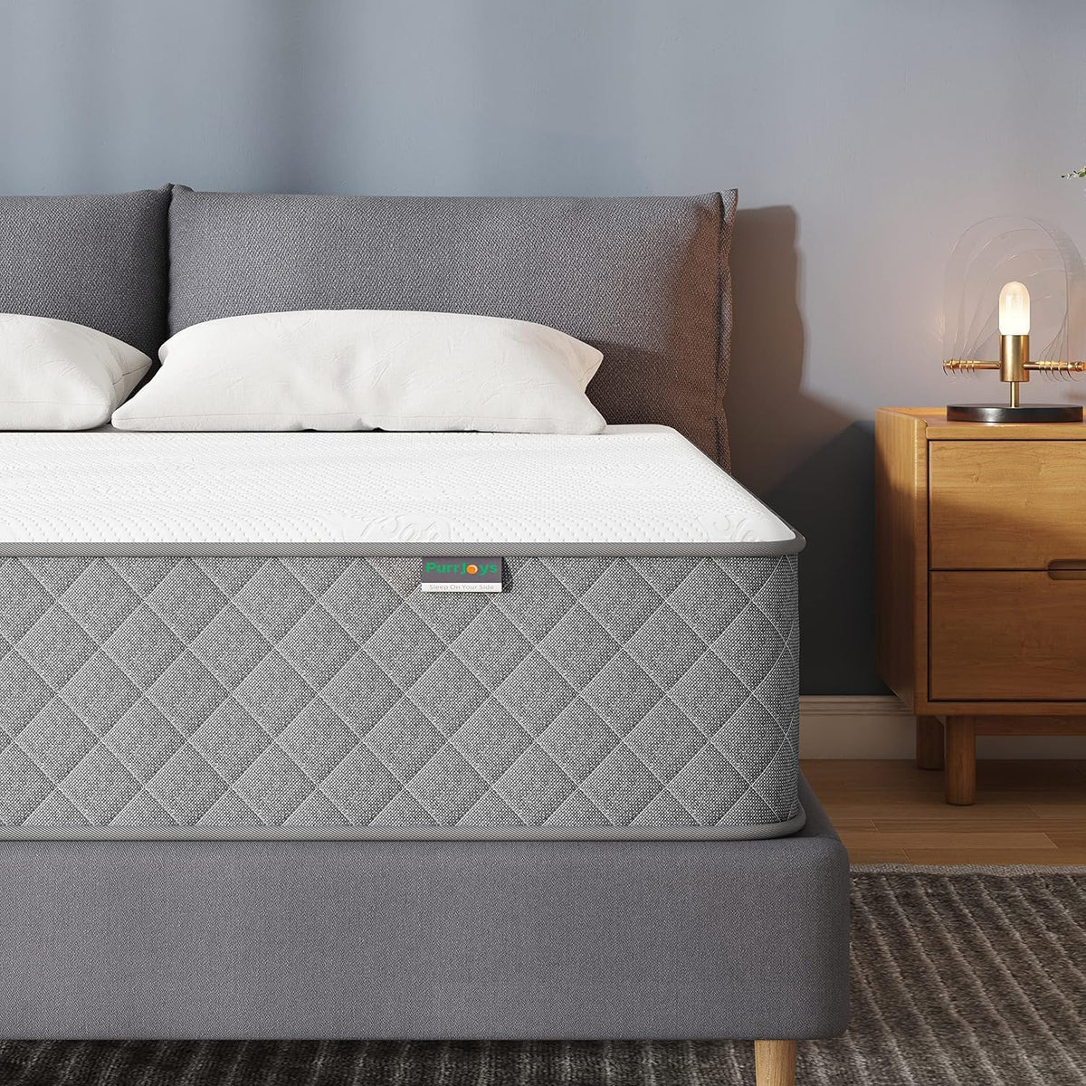 Mattress Queen Size, 10 Inch Hybrid Memory Foam Firm Queen Mattress Size with Hybrid Mattresses in a Box Pressure Relief & Supportive