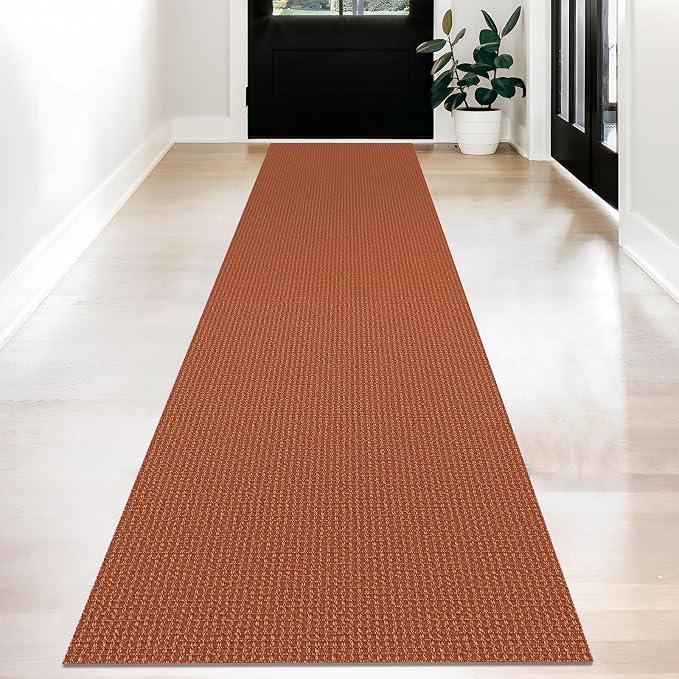 KOZYFLY Long Runners for Hallways 2x12 ft Washable Kitchen Runner Non Slip