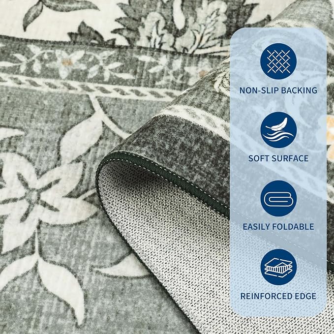 GarveeHome Provence 8x10 Area Rugs