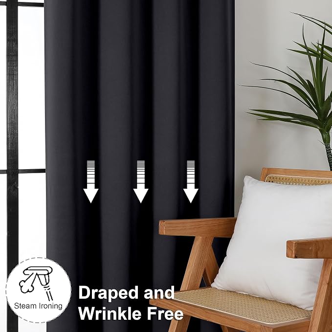 Simplebrand Ava Blackout Extra Long 10ft Curtains