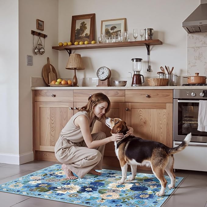 2x4 Entryway Runner Rugs, Non Slip Washable Rugs