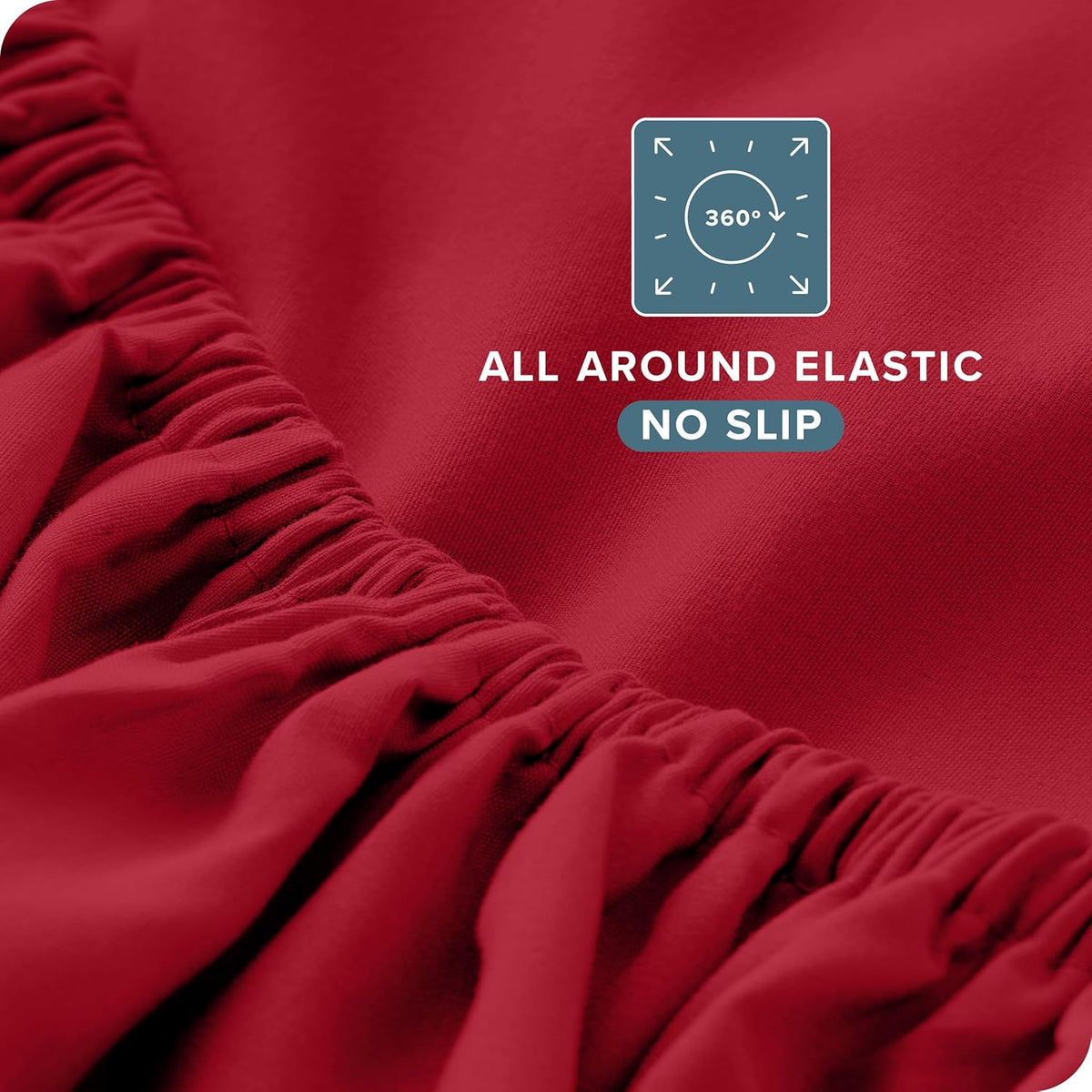 Bare Home King Sheet Set - Luxury 1800 Ultra-Soft Microfiber King Bed Sheets - Double Brushed - Deep Pockets - Easy Fit - 4 Piece Set - Bedding Sheets & Pillowcases (King, Red)