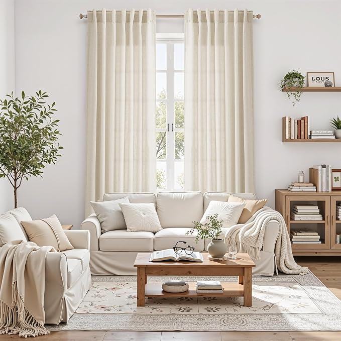 Nanspring 108 Inch Long Curtains
