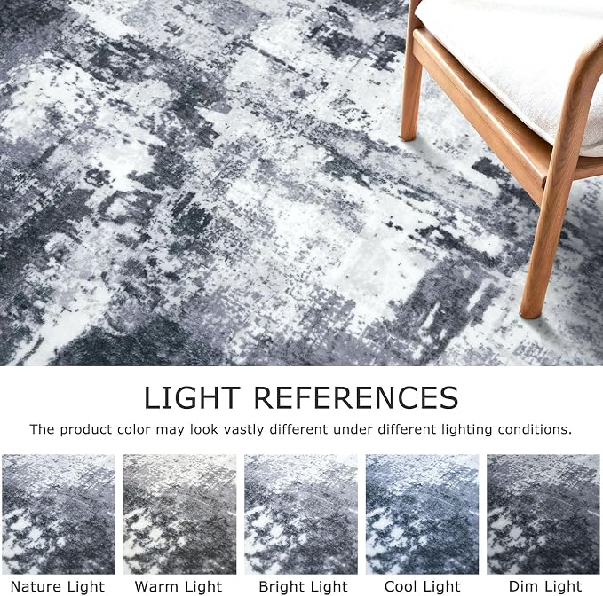 KOZYFLY Modern Abstract Rug Runner