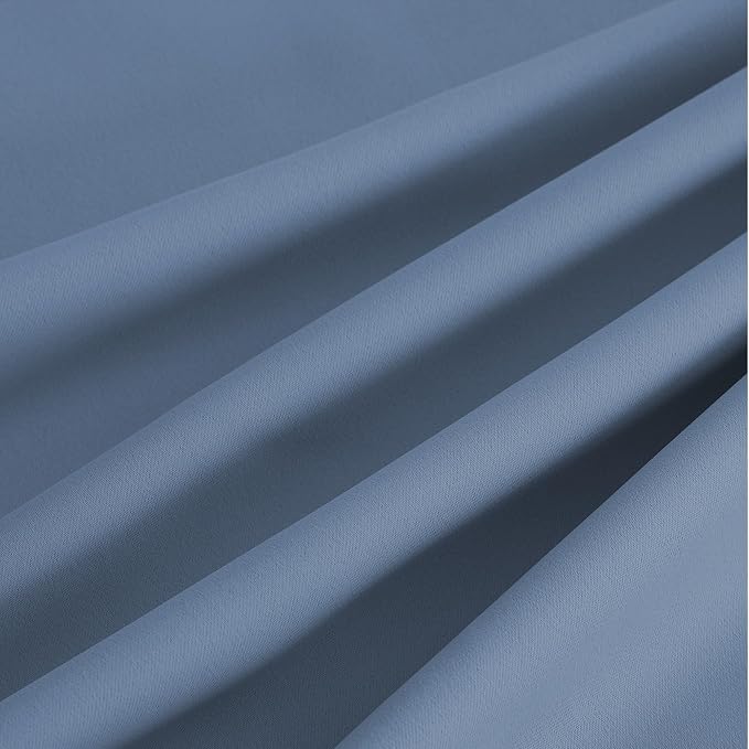NICETOWN Stone Blue Energy Saving Drapes