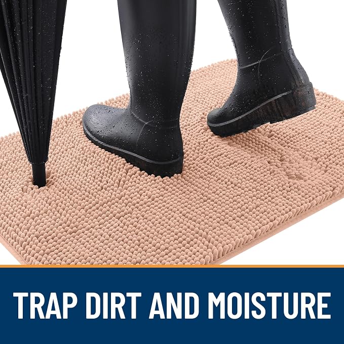 OLANLY Dog Door Mat for Muddy Paws 70x46, Absorbs Moisture and Dirt, Absorbent