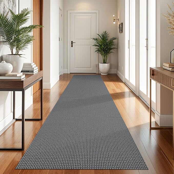 KOZYFLY Runners for Hallways 3x10 ft Washable Kitchen Runner Non Slip Rubber