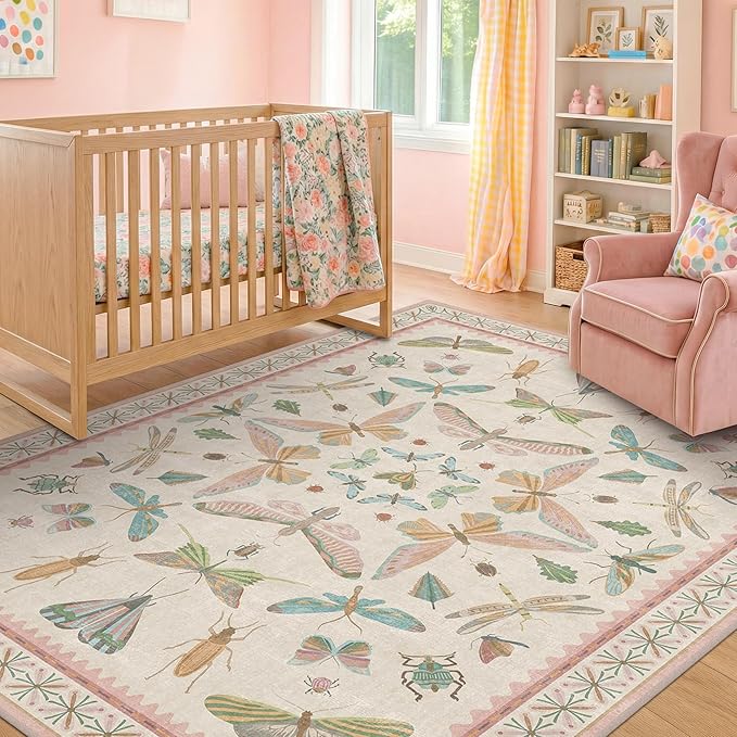 Hazo Haus Butterfly Area Rugs 5x7