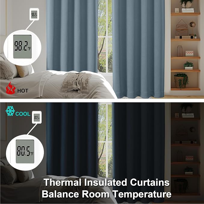 Simplebrand Blackout Extra 10ft Curtains