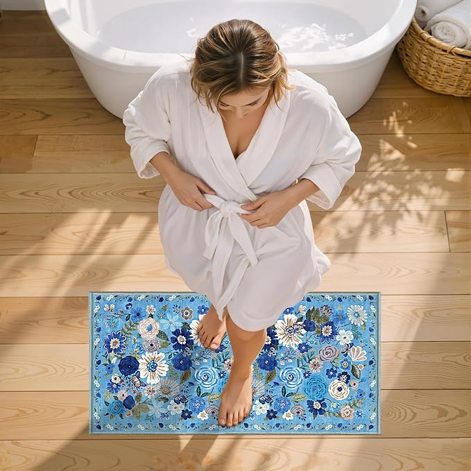 2x4 Entryway Runner Rugs, Non Slip Washable Rugs