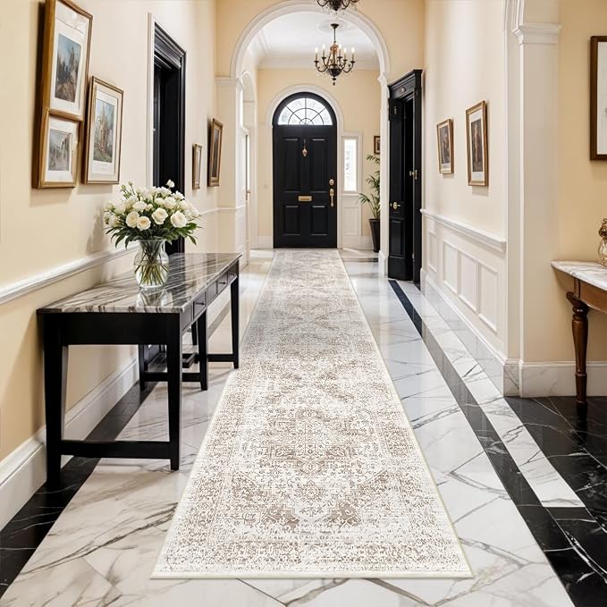 Washable 2'6''x16' Runner Rug
