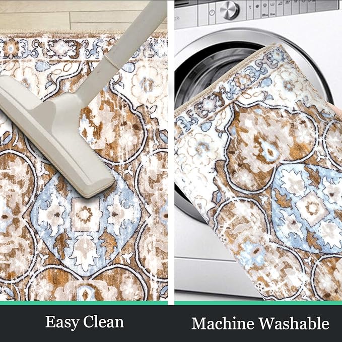 HEBE Washable Area Rug