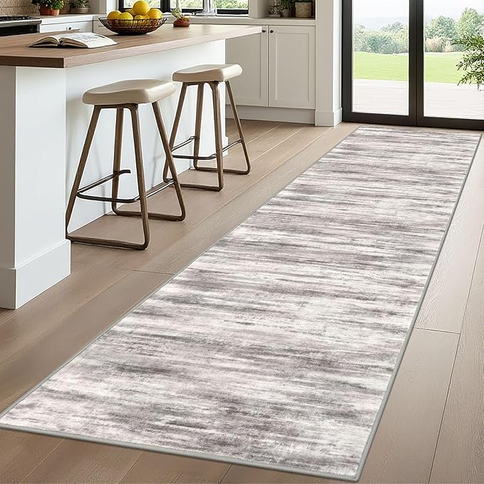 KOZYFLY 3x10 Ft Rug Modern Ombre Runner Rug