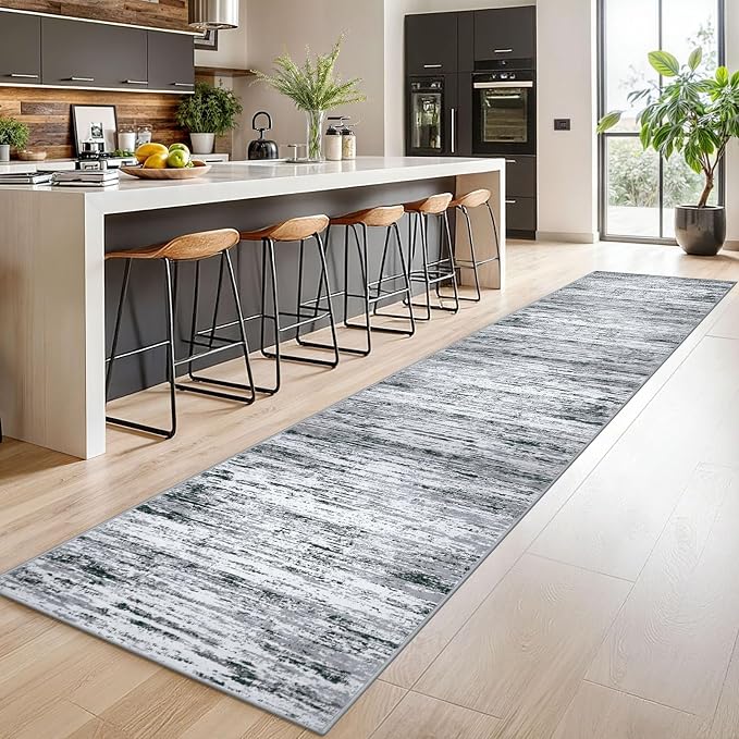 Lansny Modern Abstract Runner Rug 2.6x14