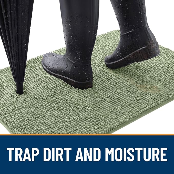OLANLY Dog Door Mat for Muddy Paws 54x24, Absorbs Moisture and Dirt, Absorbent