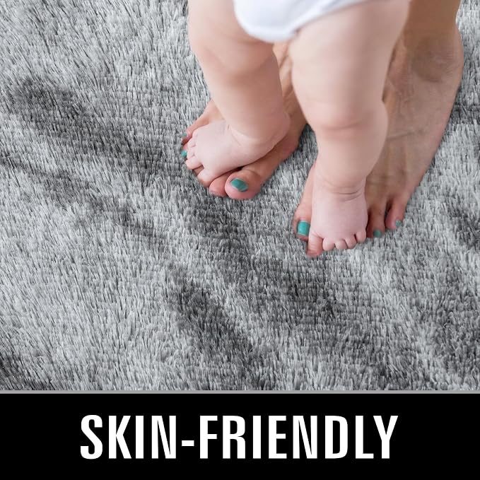 TWINNIS Super Soft Shaggy Rugs Fluffy Carpets, 6x9 Feet, Indoor Modern Plush