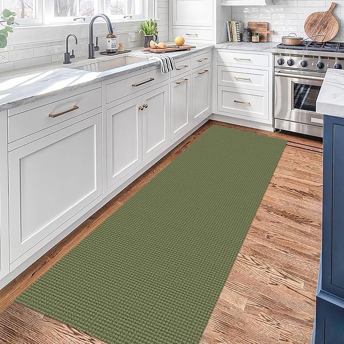 KOZYFLY Runners for Hallways 2x7 ft Washable Kitchen Runner Non Slip Rubber
