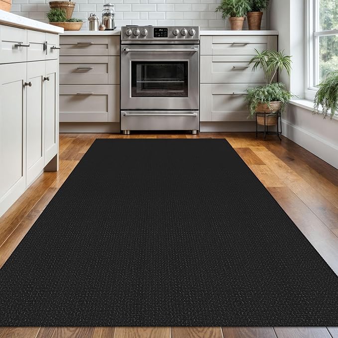 KOZYFLY Washable Area Rug 4x6 ft Non Slip Rubber Backed Living Room Rugs