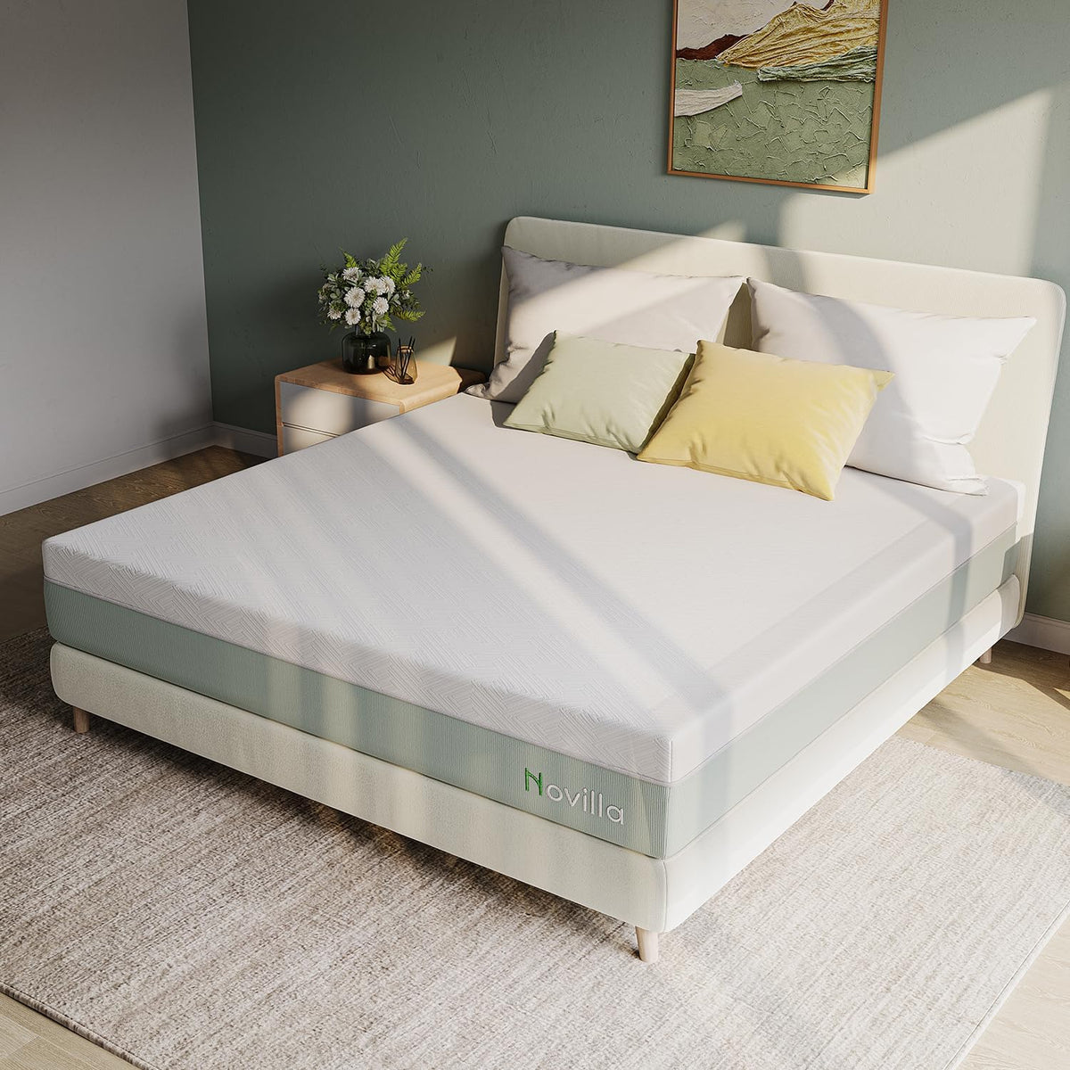 Novilla Mattress Cal King Size,12 Inch Gel Memory Foam Mattress in a Box for Cool Night & Motion Isolation,Medium Firm Feel, Bliss