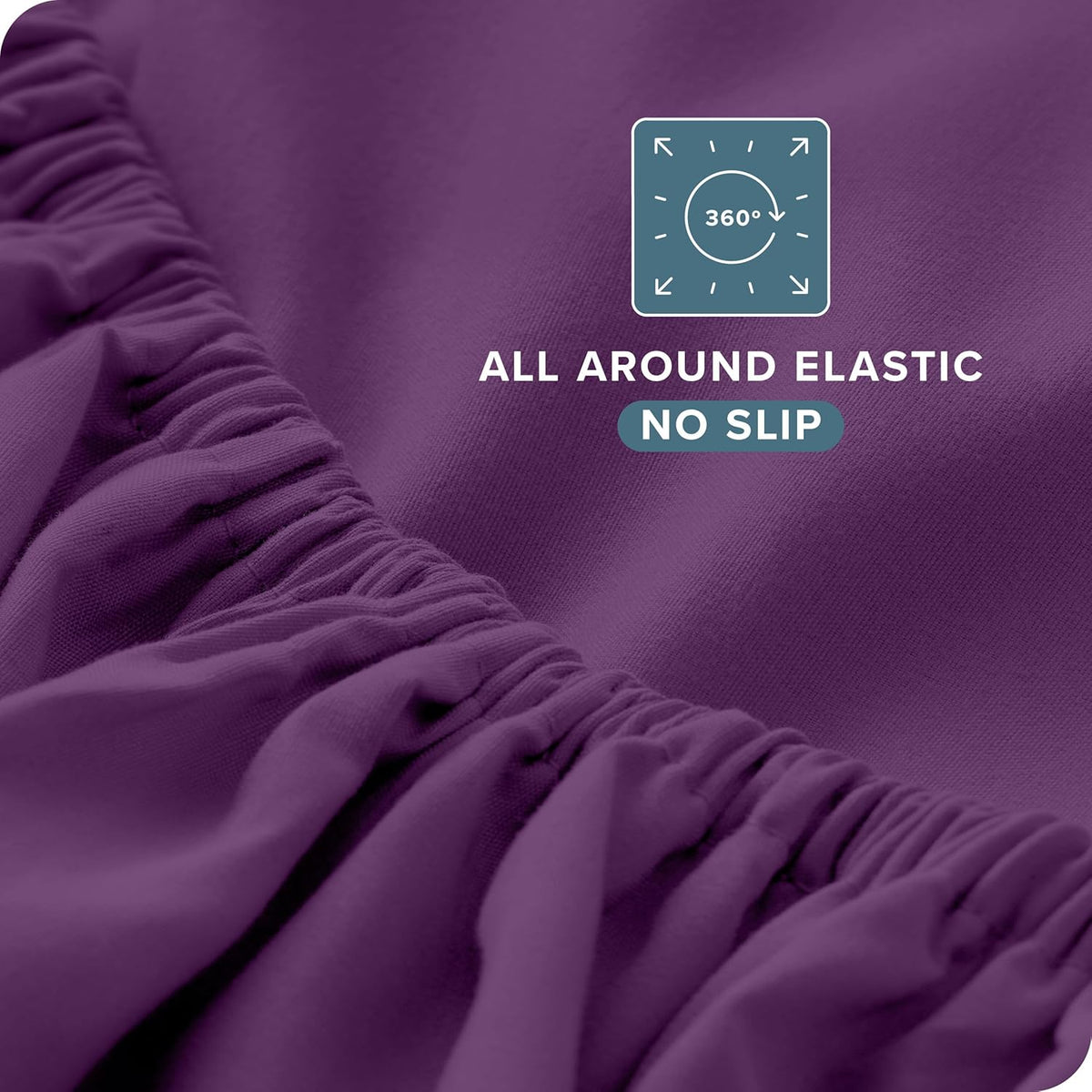 Bare Home Full XL Sheet Set - Luxury 1800 Ultra-Soft Microfiber Full Extra Long Bed Sheets - Double Brushed - Deep Pockets - Easy Fit - 4 Piece Set - Bedding Sheets & Pillowcases (Full XL, Plum)
