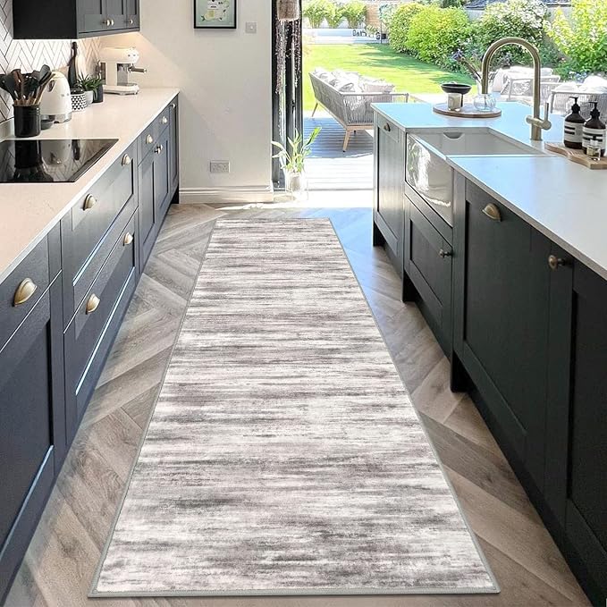 KOZYFLY 3x10 Ft Rug Modern Ombre Runner Rug