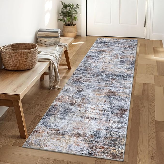 IOHOUZE Abstract Runner Rug 2x6 Ft Washable Runners